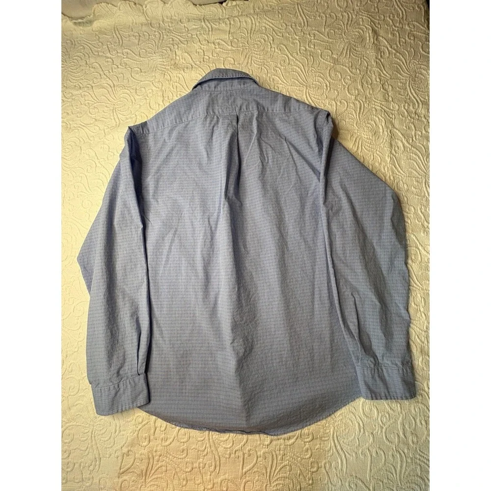 Ralph Lauren custom fit extra large blue patterned shirt, men sized extra large.